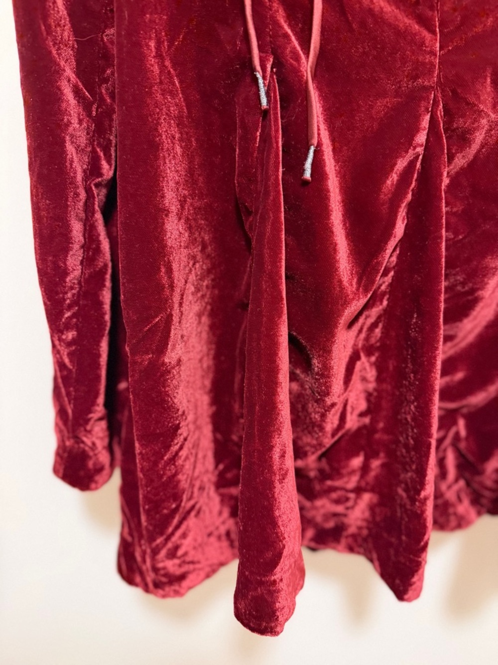 Free People Velvet Lace-Up mini velvet dress, NWT see listing - Picture 9 of 16